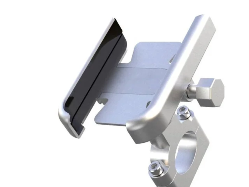 Bicycle handlebar phone holder
